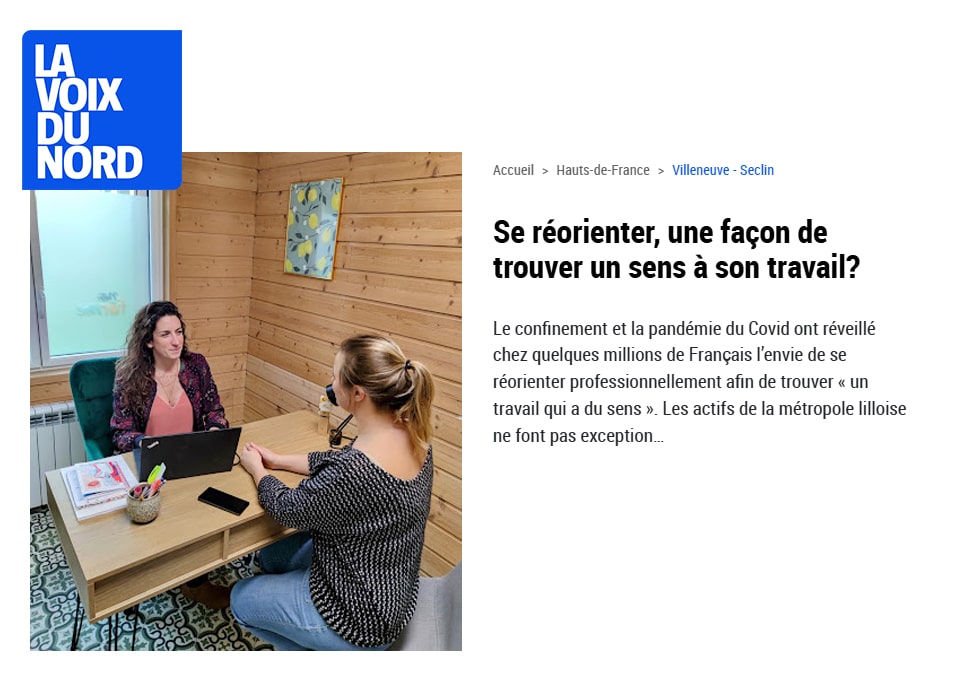 parution voix du nord reorientation nutri for me